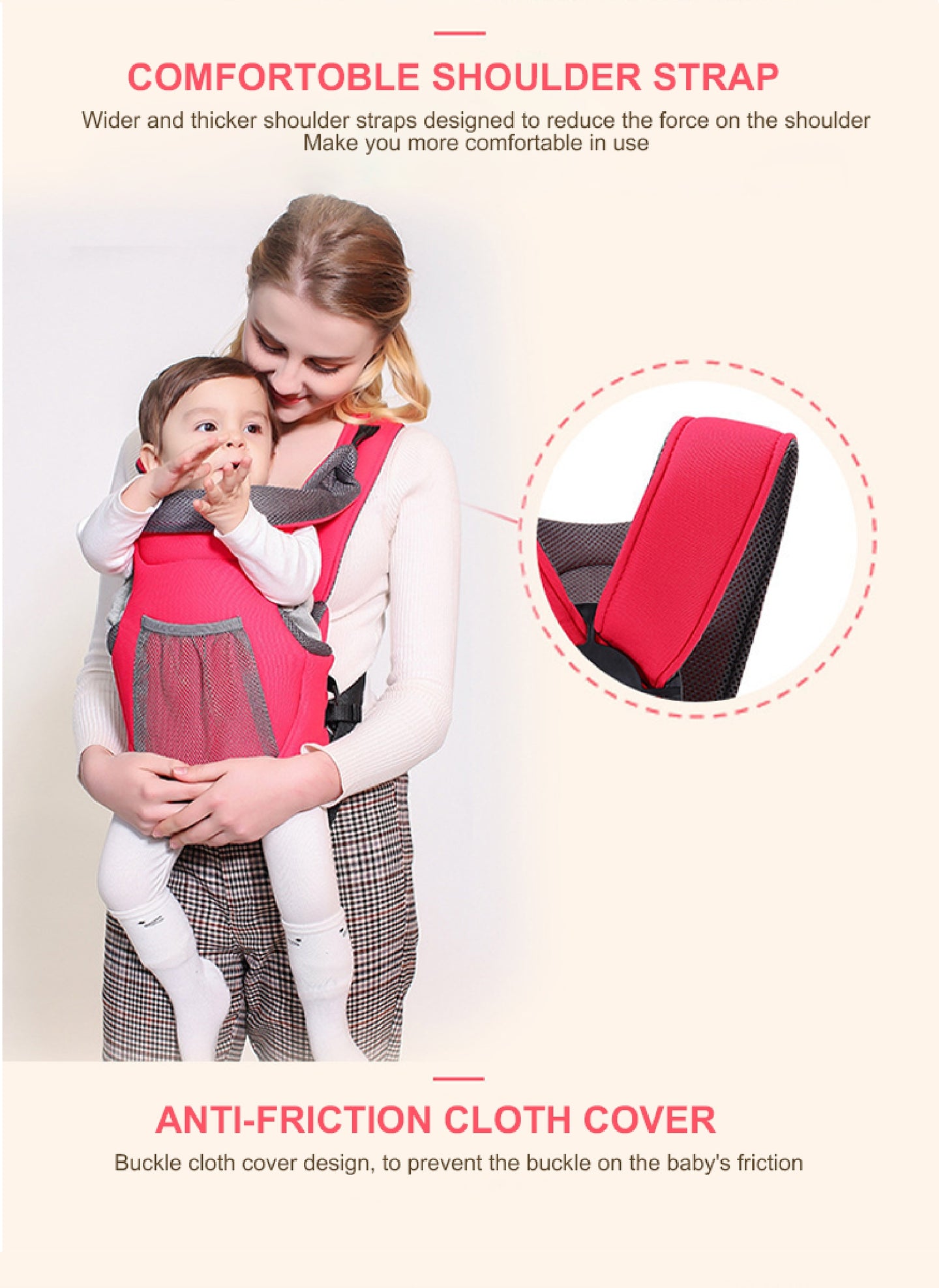 Porte-bébé à boucle croisée BABYDISE